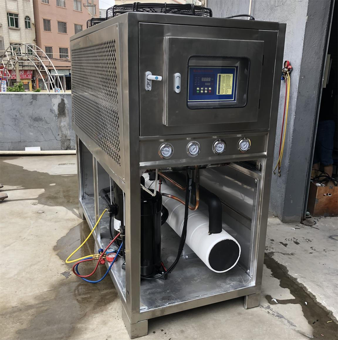 A 20hp immaculatam ferro aer refrigeratum chiller tradita elit