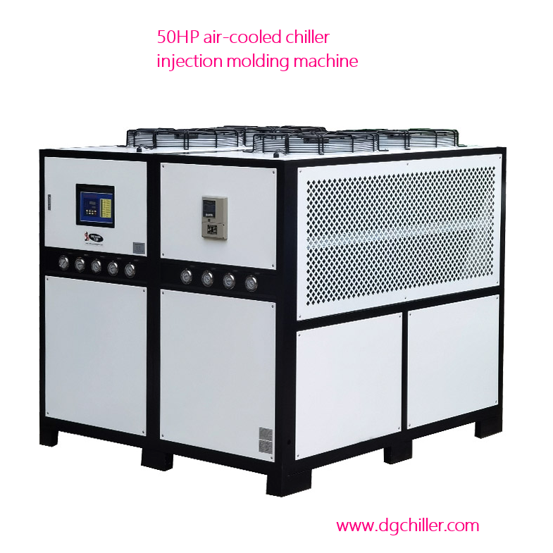 Quantum potentiae Chiller facit 3200T-4000 iniectio machinae coronae par 50HP Chiller?